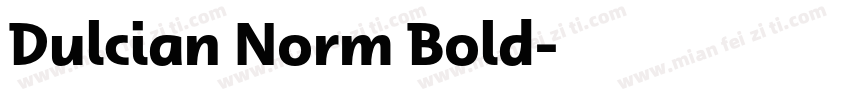Dulcian Norm Bold字体转换